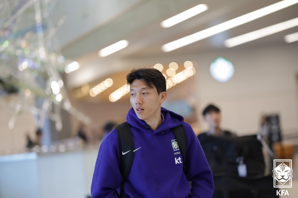 솔트레이크 시티에 도착한 이한범. /사진=대한축구협회 제공