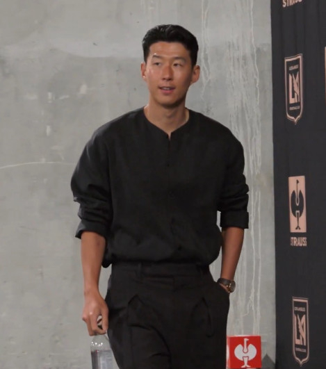 경기 전 라커룸으로 들어가는 손흥민의 모습. /사진=LAFC 공식 SNS 갈무리