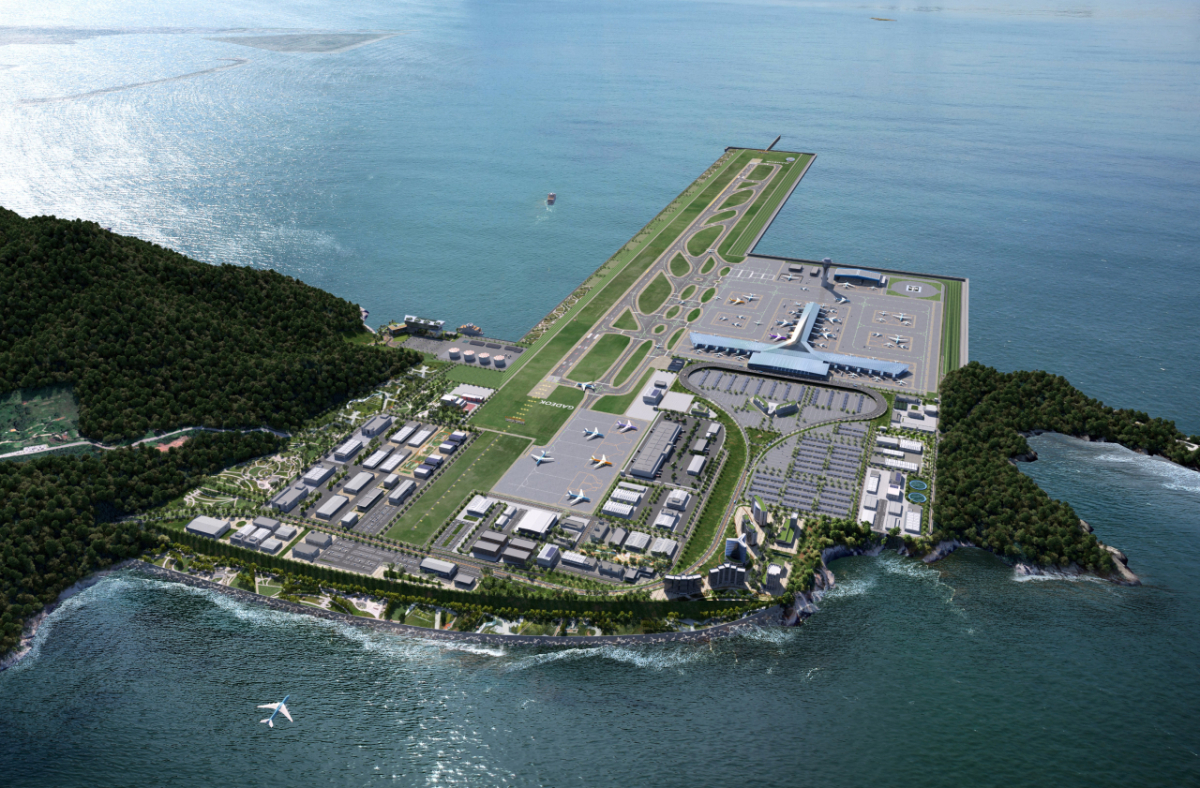 가덕도신공항 조감도./제공=가덕도신공항건설공단