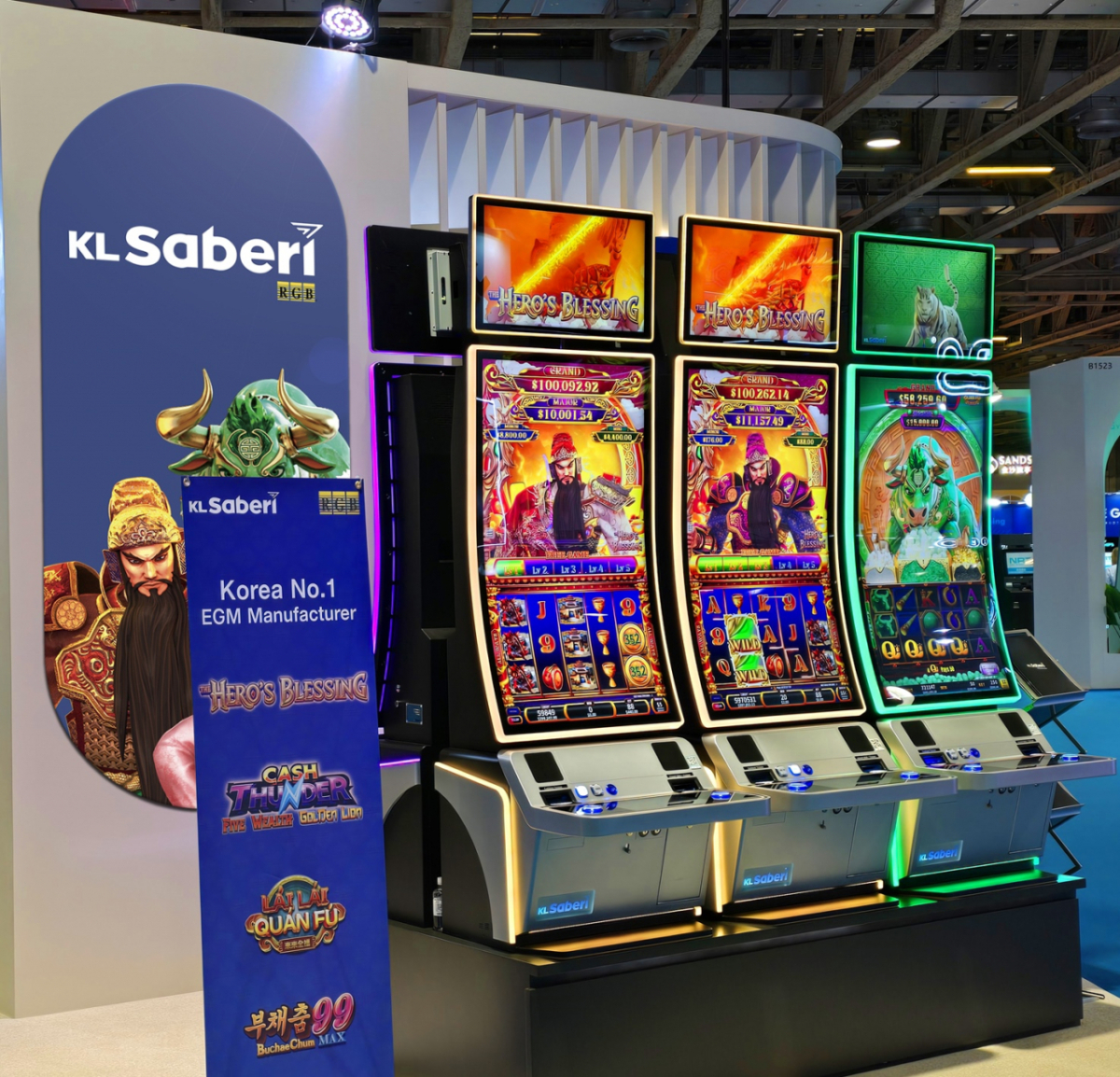 글로벌 게이밍 엑스포 아시아 2026(G2E Asia 2026)에 참가한 강원랜드 부스사진 /사진제공=강원랜드