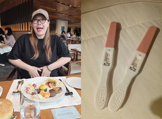 개그우먼 이희경이 결혼 10년 만에 임신 소식을 전했다. 올해 42세인 이희경은 시험관시술 직전 자연 임신했다며 기쁨을 감추지 못했다. /사진=이희경 인스타그램