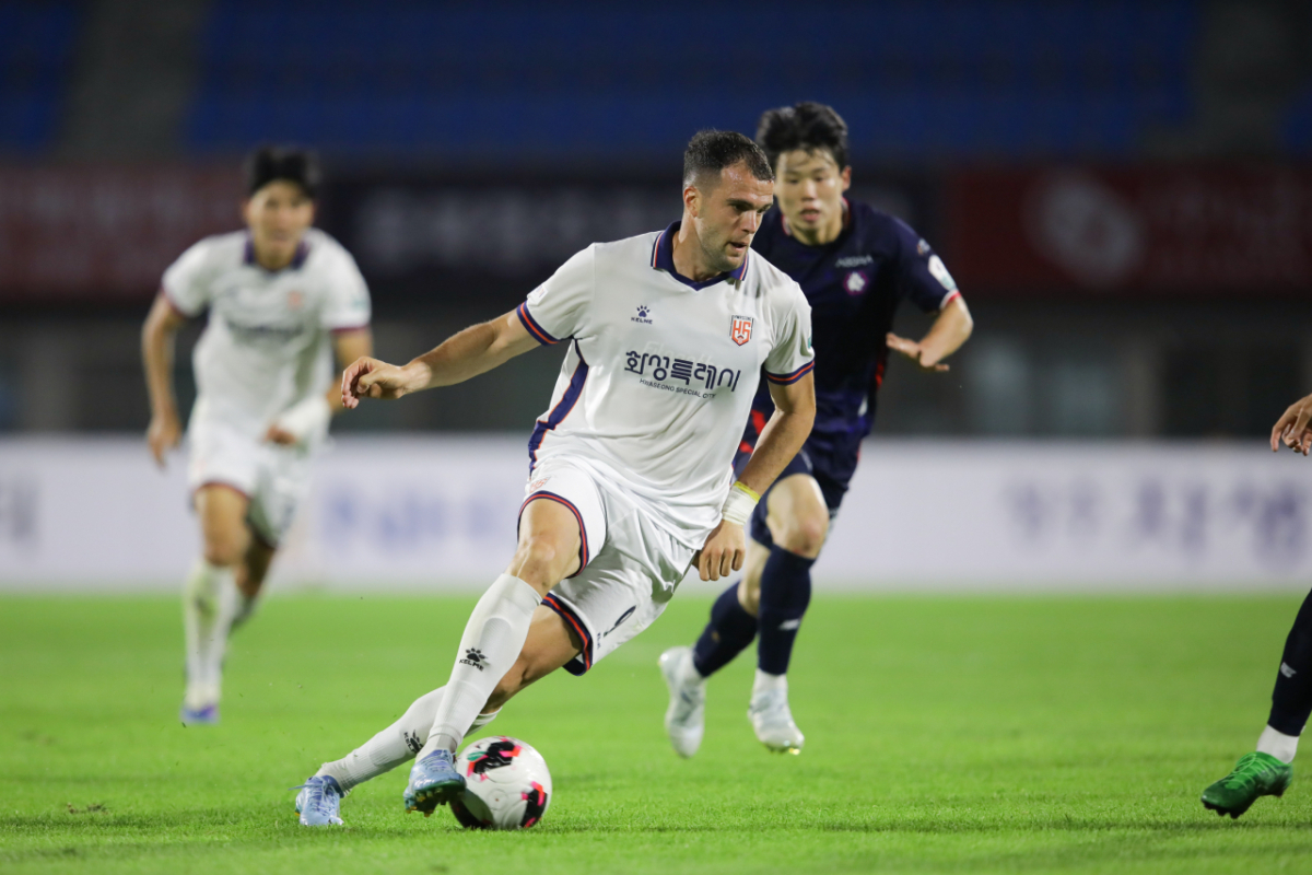 화성FC 공격수 페트로프. /사진=한국프로축구연맹 제공