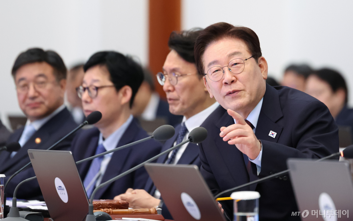 (서울=뉴스1) 허경 기자 = 이재명 대통령이 26일 청와대에서 열린 제23회 국무회의 겸 제10차 비상경제점검회의에서 발언을 하고 있다. 2026.5.26/뉴스1 Copyright © 뉴스1. All rights reserved. 무단 전재 및 재배포, AI학습 이용 금지. /사진=(서울=뉴스1) 허경 기자