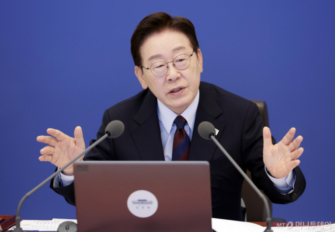 이재명 대통령이 26일 청와대에서 열린 국무회의에서 발언하고 있다. /사진=뉴시스