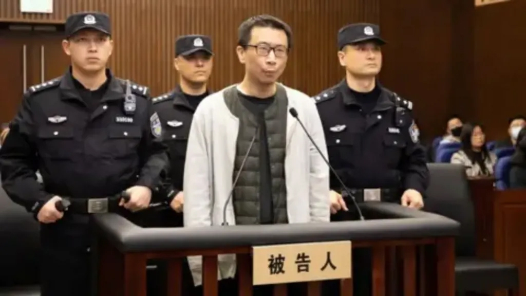 전직 변호사 쉬야오(Xu Yao)는 게임 업계 거물 린치(Lin Qi)를 살해한 혐의로 2024년 사형 선고를 받은 모습. /사진=상하이 제1중급인민법원