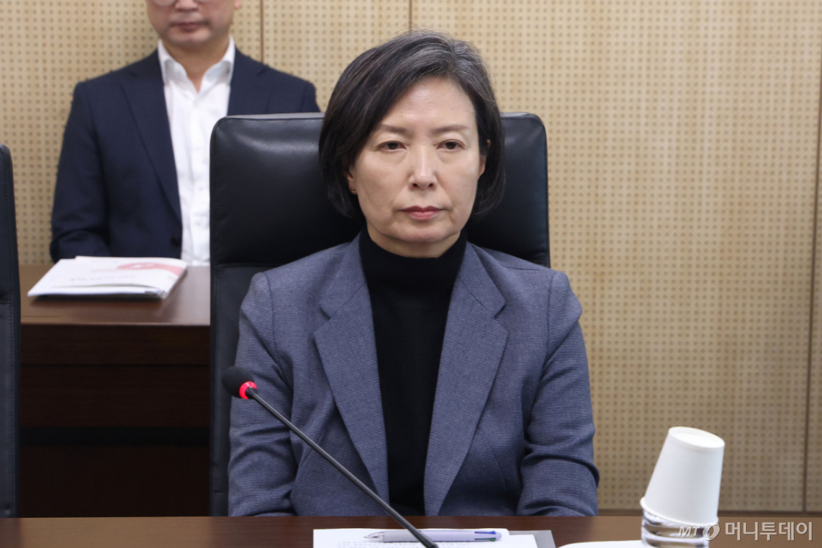 지난 2월 오후 서울 중구 국가인권위원회에서 열린 제3차 상임위원회 회의에 이숙진 상임위원이 참석해 있다./사진=뉴스1.