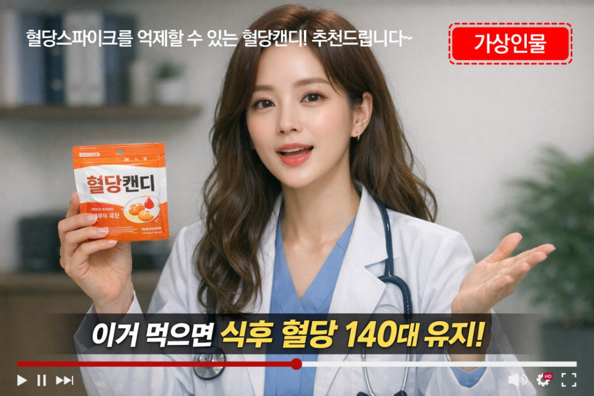 AI로 생성한 가상인물을 활용한 광고 예시/자료=공정거래위원회