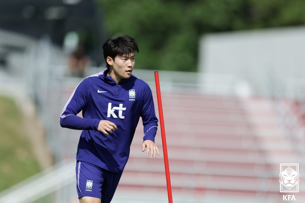 한국 축구대표팀 공격수 배준호. /사진=대한축구협회 제공