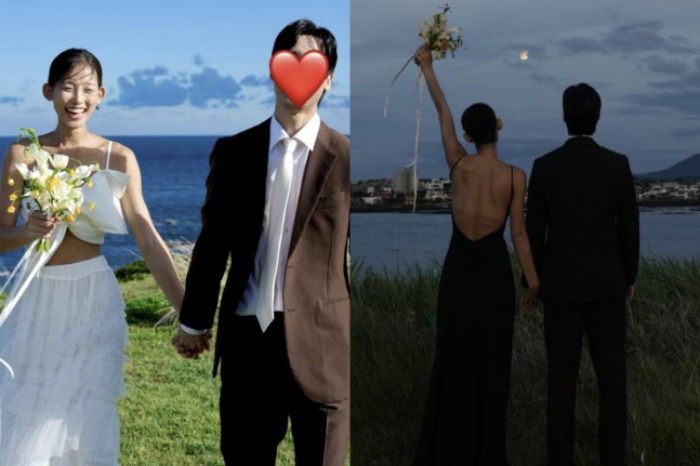 배우 송이재가 결혼한다. 송이재는 지난달 30일 SNS(소셜미디어)에 자신의 웨딩사진을 공개했다. 사진을 보면 송이재는 푸른 파다가 펼쳐진 들판을 배경으로 예비 신랑 손을 잡은 채 활짝 웃고 있다. /사진=송이재 인스타그램 캡처