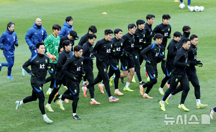 한국 축구대표팀 선수들의 모습. /사진=뉴시스
