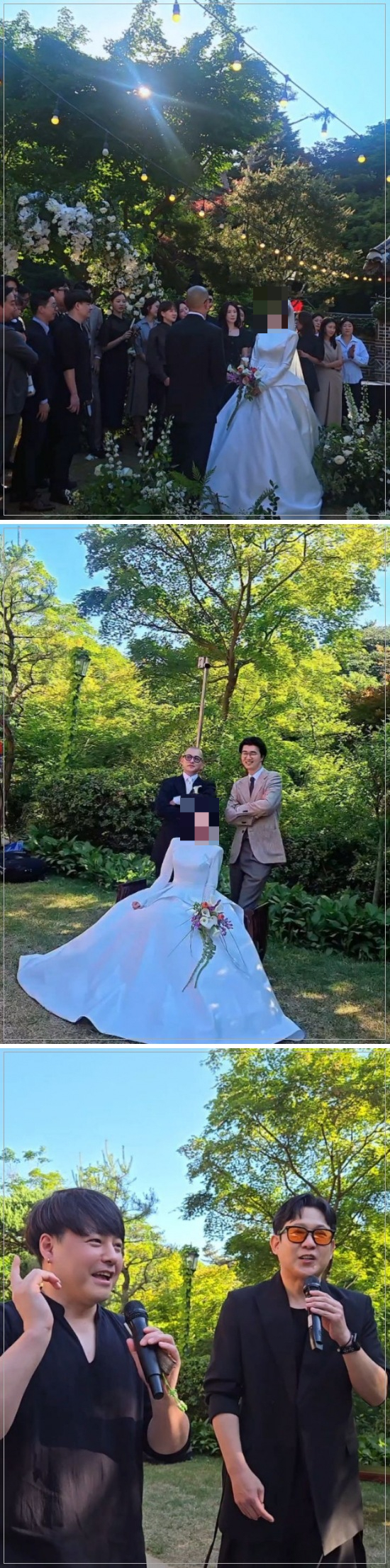 노유민 아내가 최근 인스타그램에 공개한 문성훈 결혼식 장면. /사진=인스타그램 캡처