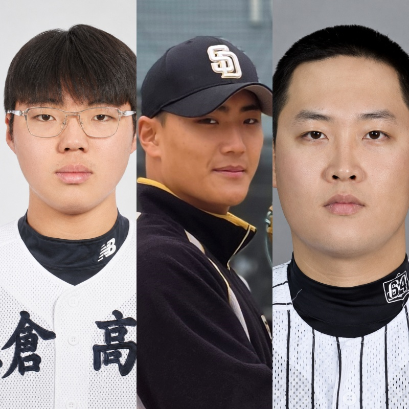 왼쪽부터 인창고 윤예성. 서울디자인고 박근서, 광주진흥고 김민훈. /사진=김동윤 기자, KBSA 제공