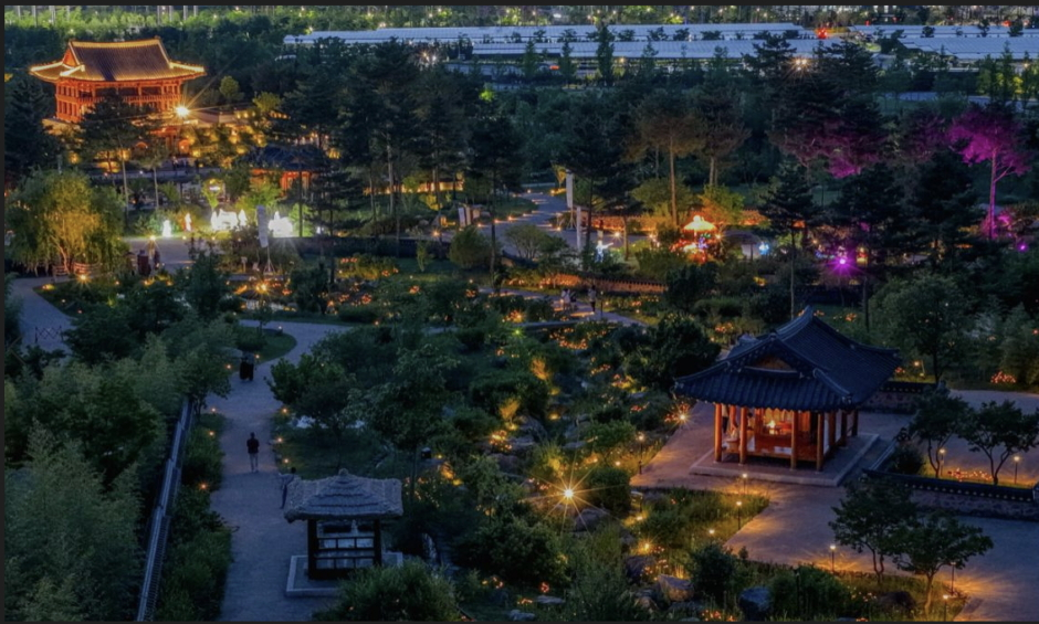 국립세종수목원 야경./사진제공=한국수목원정원관리원