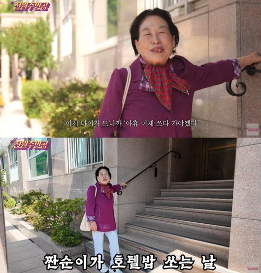 지난 2일 유튜브 채널 '전원주_전원주인공'에는 전원주가 선우용여에게 5성급 호텔 뷔페를 대접하는 내용이 담긴 영상이 올라왔다. 영상에서 전원주는 자신의 지난 삶을 돌아보며 아쉬움을 토로하기도 했다. /사진=유튜브 채널 전원주인공 갈무리
