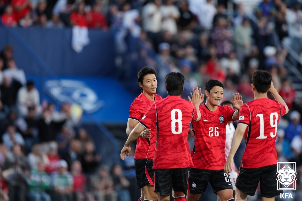 지난달 31일 트리니다드토바고와의 평가전 모습. /사진=대한축구협회 제공