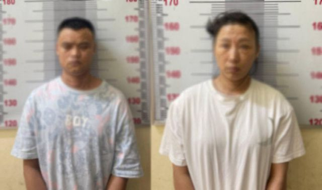 캄보디아에서 한국인 여성 시신을 유기한 혐의로 체포된 중국인 부부./사진=캄보디아 경찰 SNS 