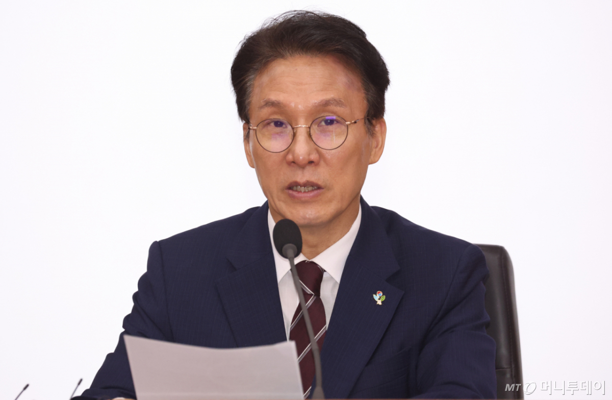 김민석 국무총리가 4일 오전 서울 종로구 정부서울청사 별관에서 열린 드론·대드론 통합 TF 최종보고회의에서 모두 발언을 하고 있다./사진=뉴스1