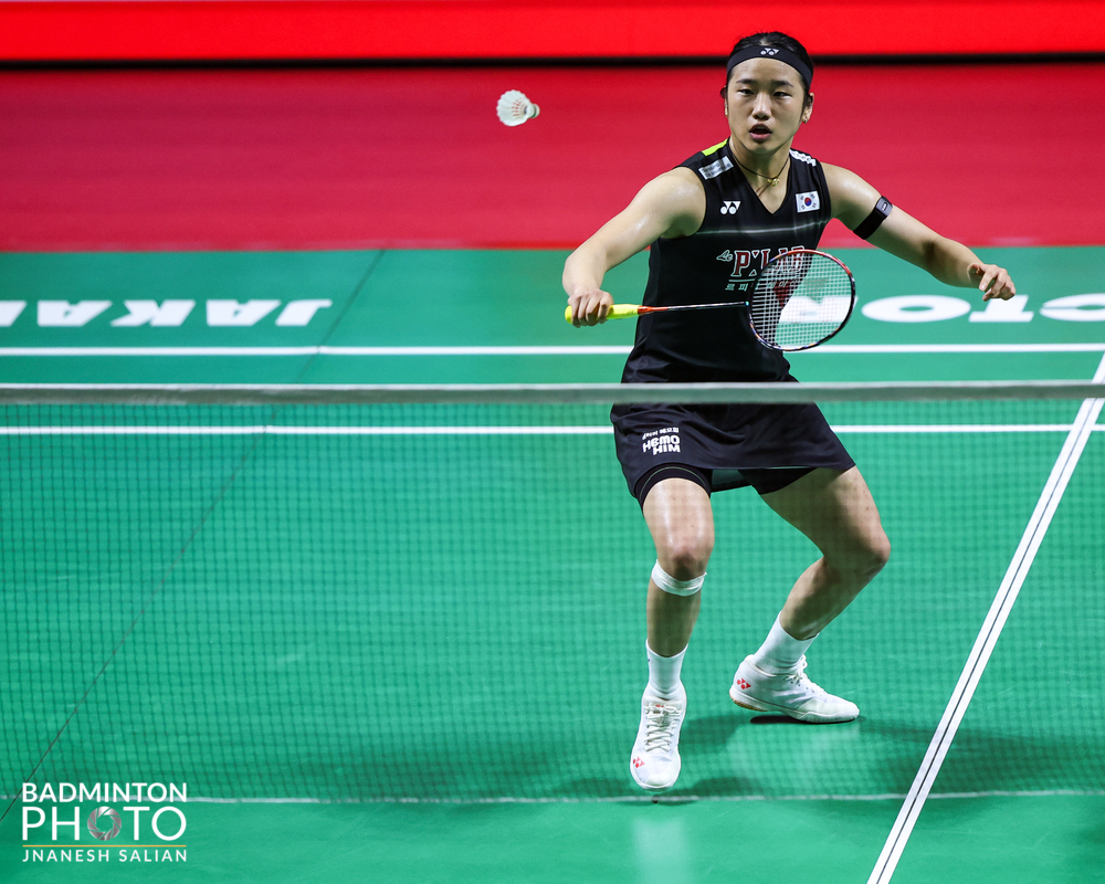 7일(한국시간) 인도네시아 자카르타에서 열린 2026 세계배드민턴연맹(BWF) 월드투어 슈퍼 1000 인도네시아 오픈 결승에서 일본의 야마구치 아카네와 경기 중인 안세영. /사진=대한배드민턴협회 제공