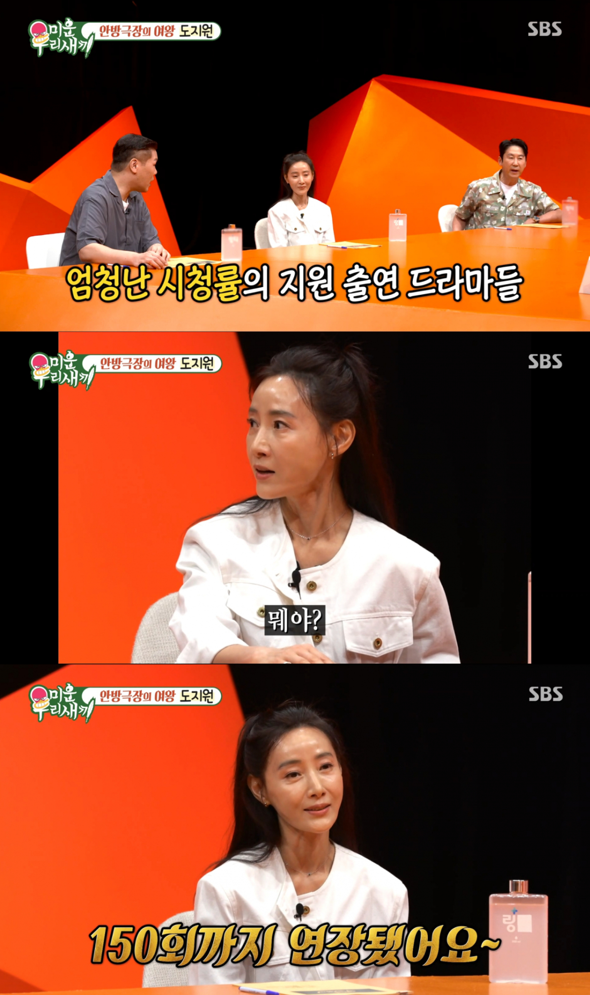과거 '여인천하' 회차를 연장시켰던 도지원. /사진=SBS '미운 우리 새끼' 캡처