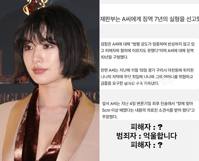가수 겸 배우 나나(35·본명 임진아)가 자신의 자택에 침입해 강도 행각을 벌인 30대 남성이 징역 7년을 선고 받은 후 심경을 밝혔다. /사진=뉴스1, 나나 인스타그램