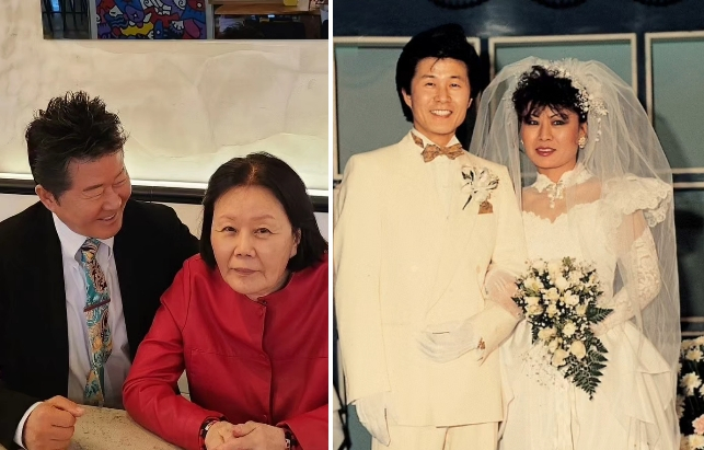 트로트 가수 태진아(72·조방헌)가 아내와의 결혼사진을 공개하며 결혼기념일을 자축했다. /사진=태진아 인스타그램