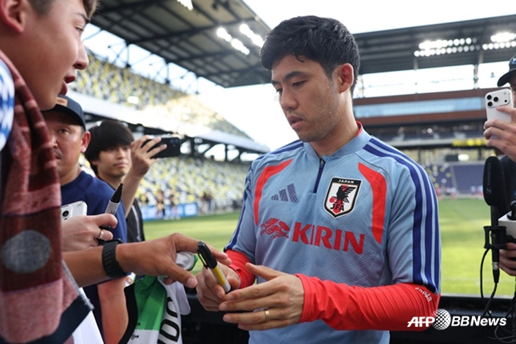 일본 축구대표팀 미드필더 엔도 와타루. /AFPBBNews=뉴스1