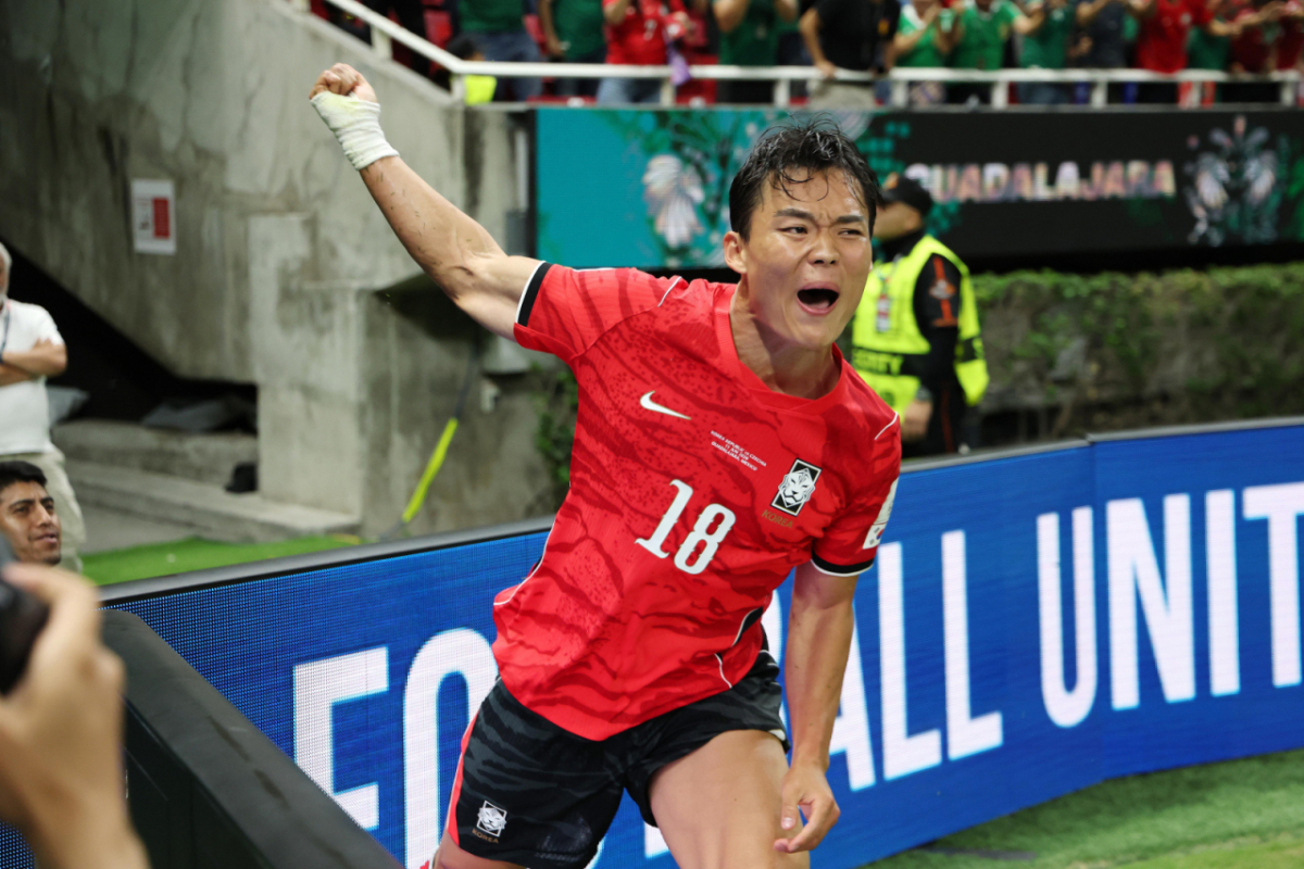 체코전 결승골의 주인공 오현규가 좋지 않은 몸 상태를 이겨내고 대한민국의 월드컵 첫 승을 이끌었다. 사진은 체코와의 북중미 월드컵 조별리그 1차전에서 결승골을 넣은 오현규. /사진=뉴스1