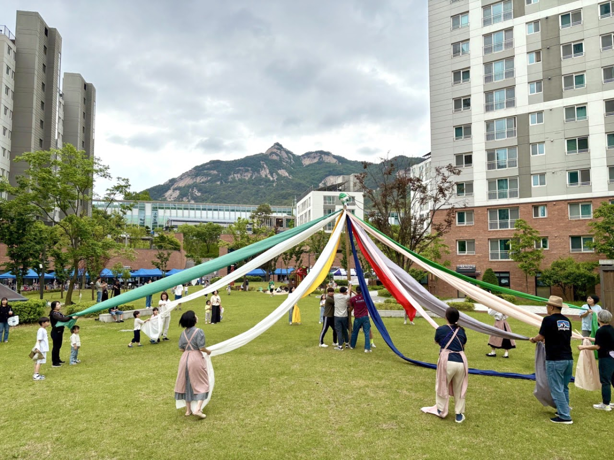 위스테이별내아파트 내 돌봄위원회 활동. /사진제공=위스테이별내