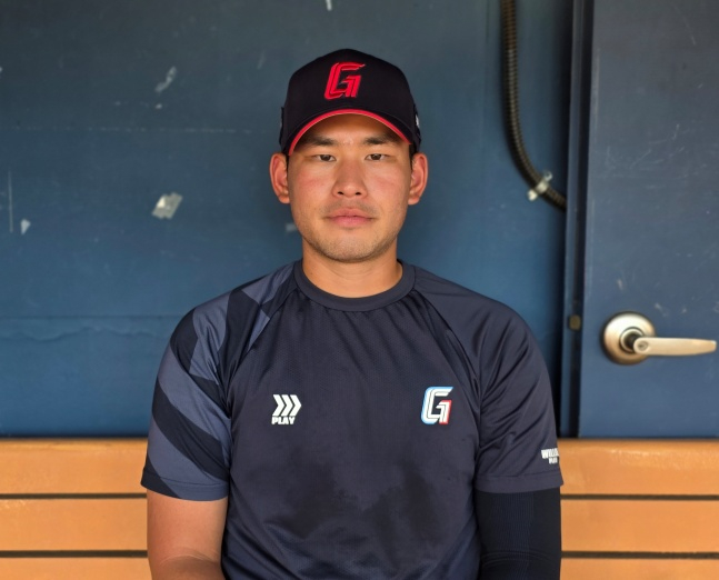 롯데 김진욱이 12일 잠실 LG전을 앞두고 2026 아시안게임 대표팀 발탁 소감을 전했다. /사진=김동윤 기자