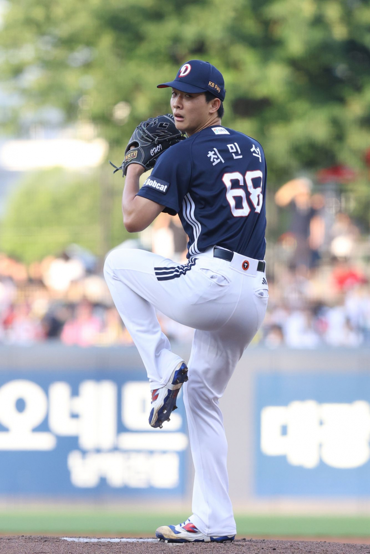 12일 광주 KIA-두산전 최민석의 모습. /사진=두산 베어스 제공