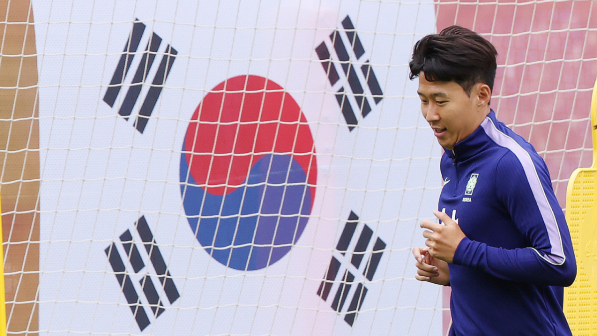 대한민국 축구 국가대표팀 주장 손흥민이 15일(한국시간) 멕시코 과달라하라 인근 사포판에 위치한 훈련장에서 트레이닝 중인 모습. /사진=뉴스1