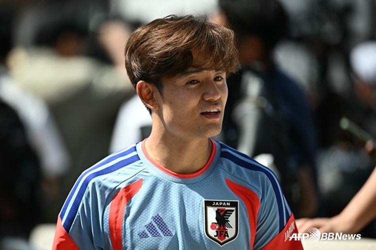 일본 축구대표팀 공격수 쿠보 타케후사. /AFPBBNews=뉴스1