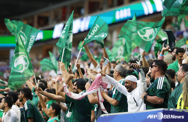 사우디아라비아 축구팬들. /AFPBBNews=뉴스1