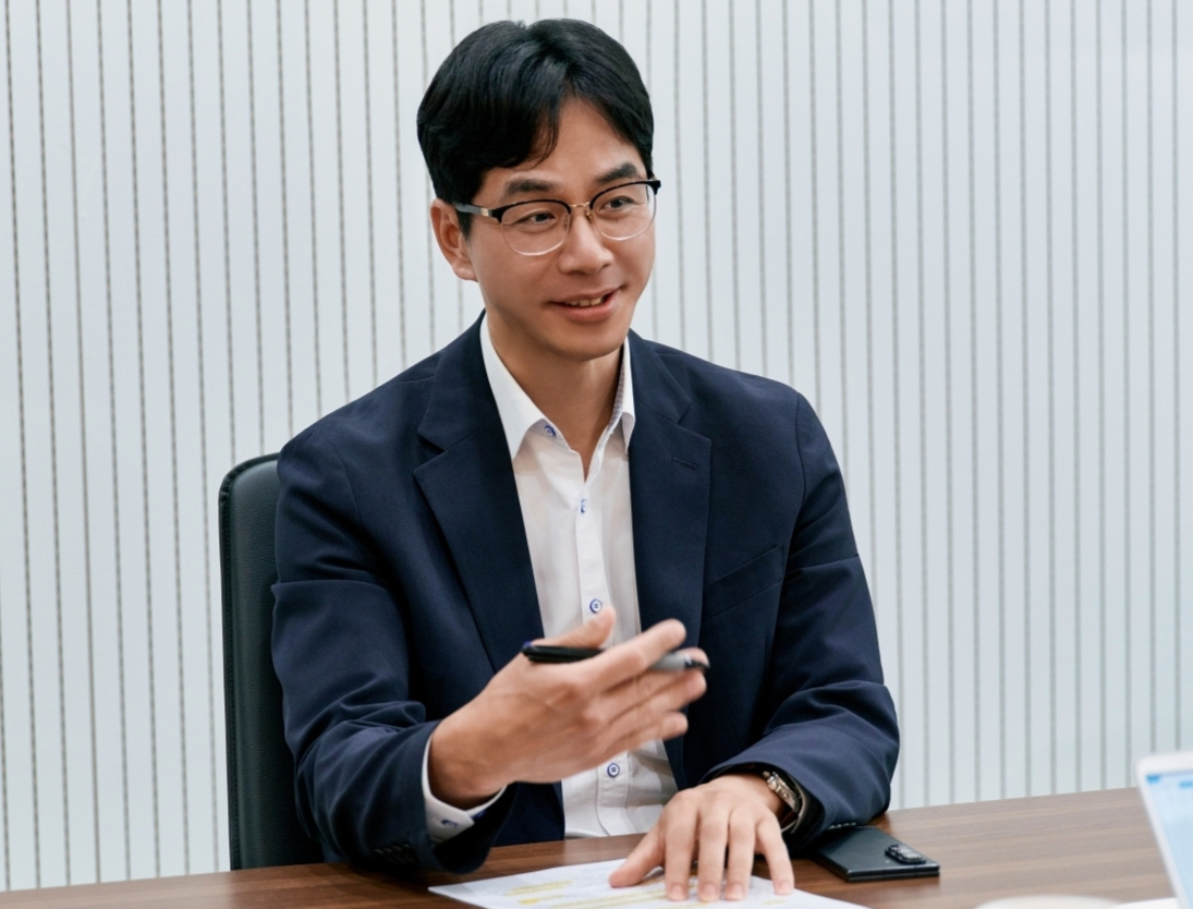 이은천 비올메디컬 대표가 머니투데이와 인터뷰하고 있다./사진= 비올메디컬