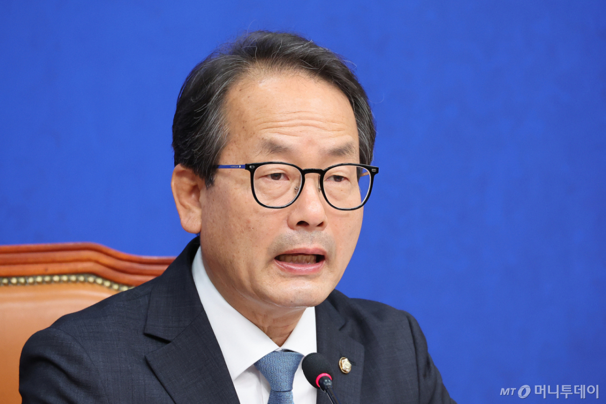 (서울=뉴스1) 신웅수 기자 = 강준현 더불어민주당 수석대변인이 12일 서울 여의도 국회에서 현안 관련 기자간담회를 하고 있다. 2026.6.12/뉴스1 Copyright © 뉴스1. All rights reserved. 무단 전재 및 재배포, AI학습 이용 금지. /사진=(서울=뉴스1) 신웅수 기자