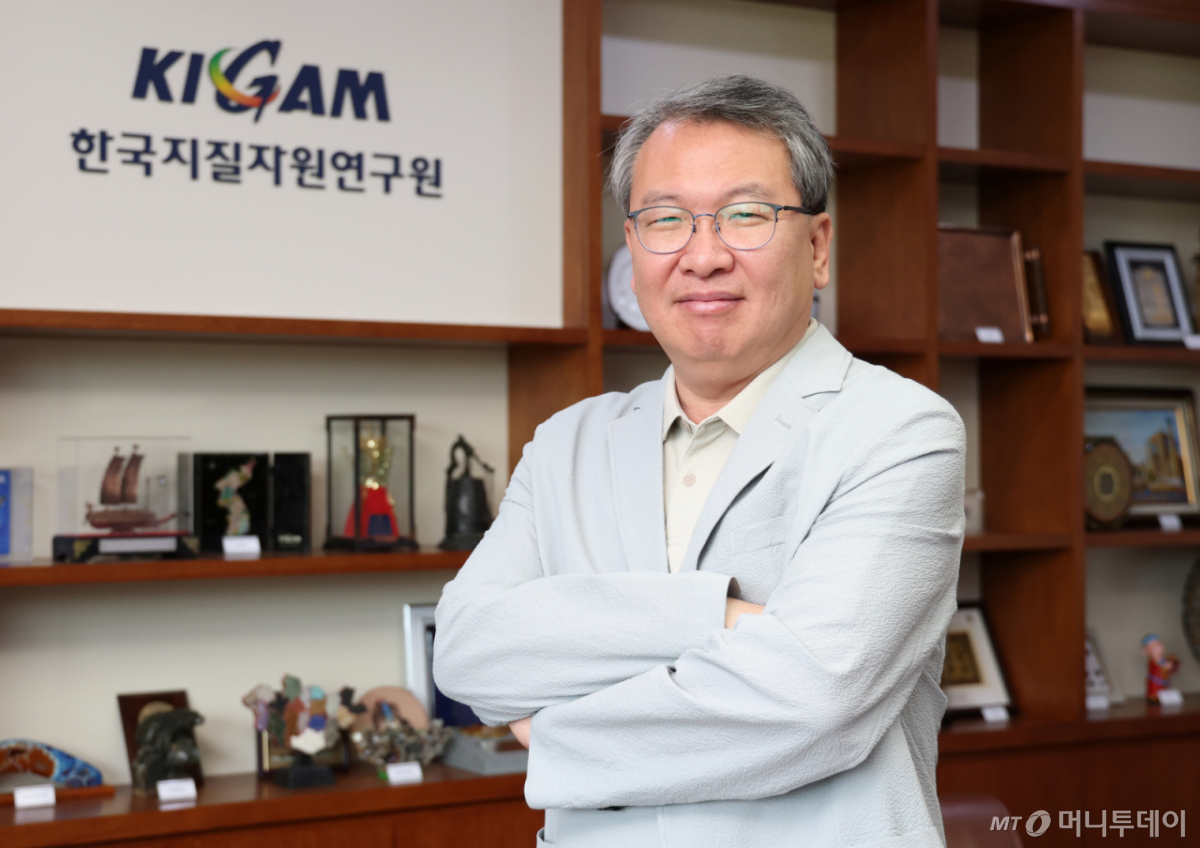 권이균 한국지질자원연구원장 인터뷰 /사진=대전=이기범 기자 leekb@