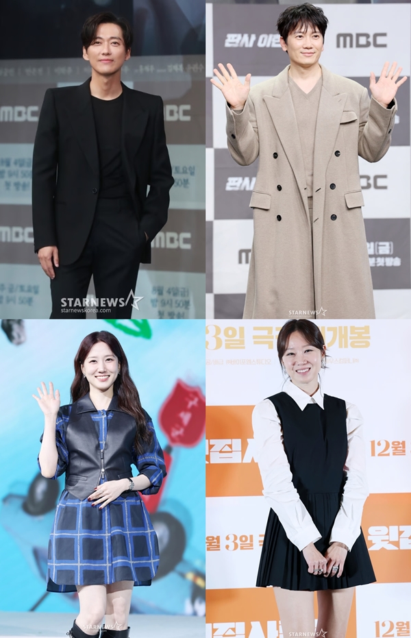 남궁민(사진 왼쪽 위부터 시계방향으로), 지성, 공효진, 박은빈./사진=스타뉴스 DB