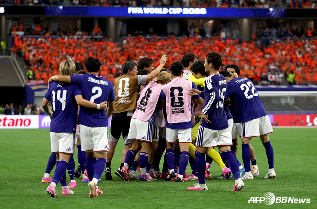 일본 축구대표팀. /AFPBBNews=뉴스1