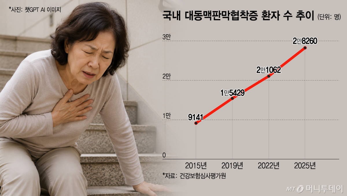국내 대동맥판막협착증 환자 수 추이. /그래픽=이지혜 디자인기자