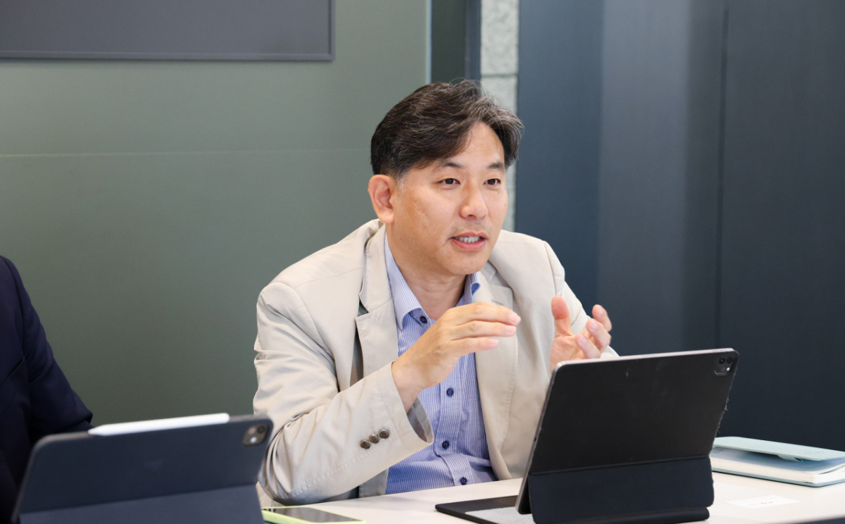 지난 15일 서울 종로구 연지동 현대그룹 사옥. 배성준 현대엘리베이터 설치기술개발담당 상무의 모습./사진제공=현대엘리베이터