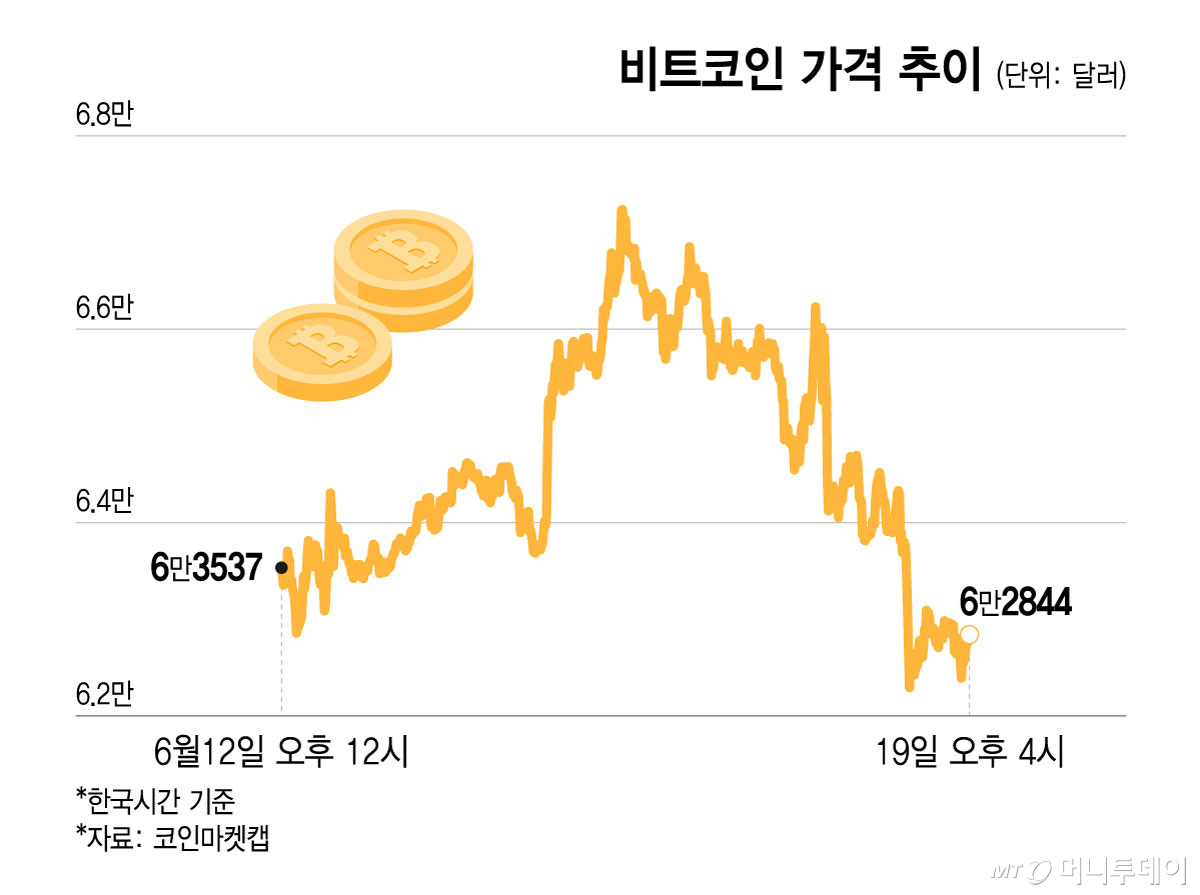 비트코인 가격 추이/그래픽=윤선정