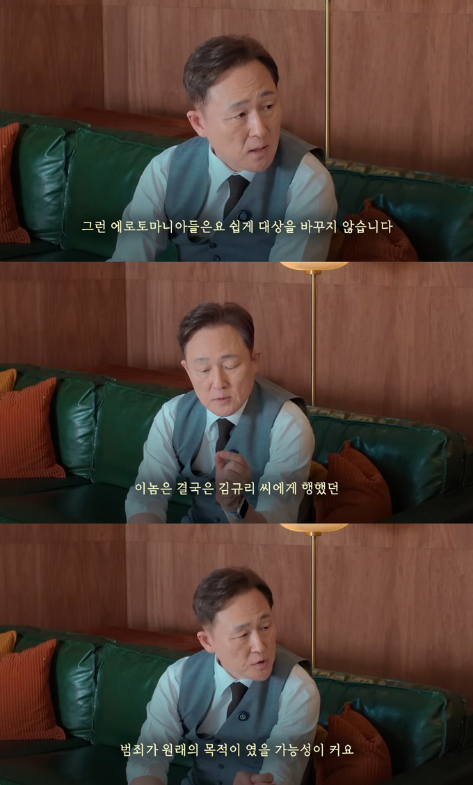 프로파일러 표창원이 지난 1월 서동주가 겪은 자택 무단침입 피해 사건과 배우 김규리 강도 피해 사건의 범인에 대해 분석했다. /사진=유튜브 채널 '또.도.동' 영상
