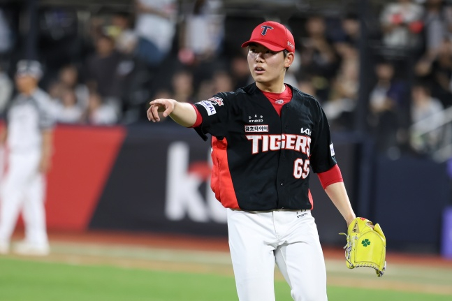 KIA 성영탁이 20일 수원 KT전 등판했다. /사진=KIA 타이거즈 제공
