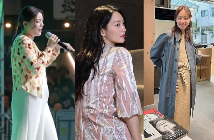 임신설에 휩싸인 바 있는 여자 연예인들. (왼쪽부터)가수 에일리, 배우 신민아, 공효진. 모두 결혼을 알린 뒤 살이 찌거나 펑퍼짐한 의상을 입은 근황이 공개됐다는 이유로 임신설에 휘말렸다. /사진=온라인 커뮤니티, 신민아 공효진 인스타그램
