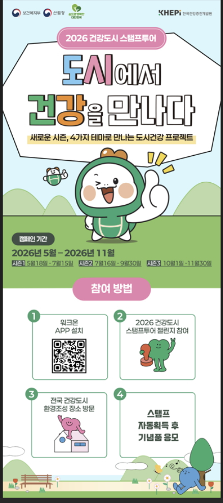 2026 건강도시 도장찍기여행(스탬프투어) 홍보 포스터./사진제공=산림청