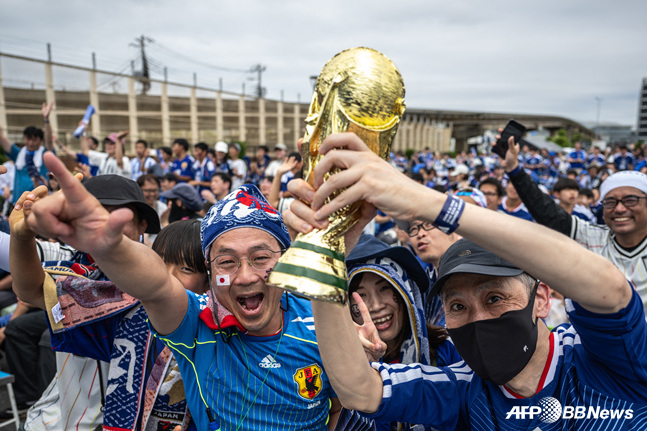 일본 축구팬들. /AFPBBNews=뉴스1