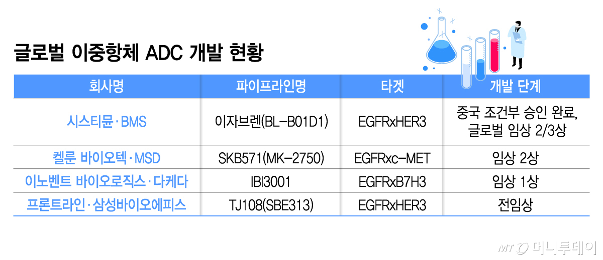 글로벌 이중항체 ADC 개발 현황/그래픽=김지영