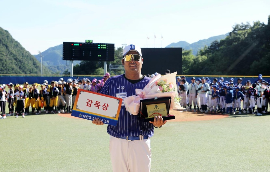 신희광 동작구유소년야구단 감독. /사진=대한유소년야구연맹