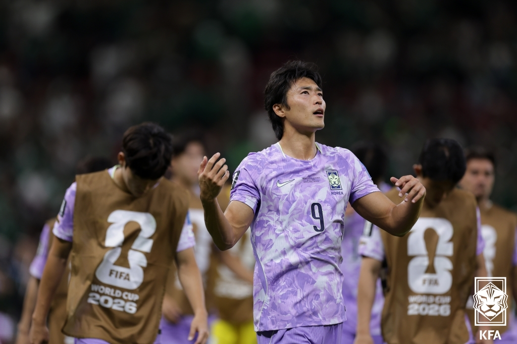 대한민국 축구 구각대표팀 공격수 조규성. /사진=대한축구협회 제공