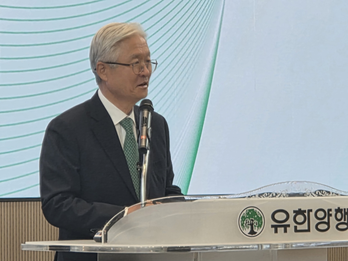 24일 서울 동작구 윌로우하우스에서 진행된 미디어 투어에서 조욱제 대표가 인사말을 하고 있다./사진=박정렬 기자